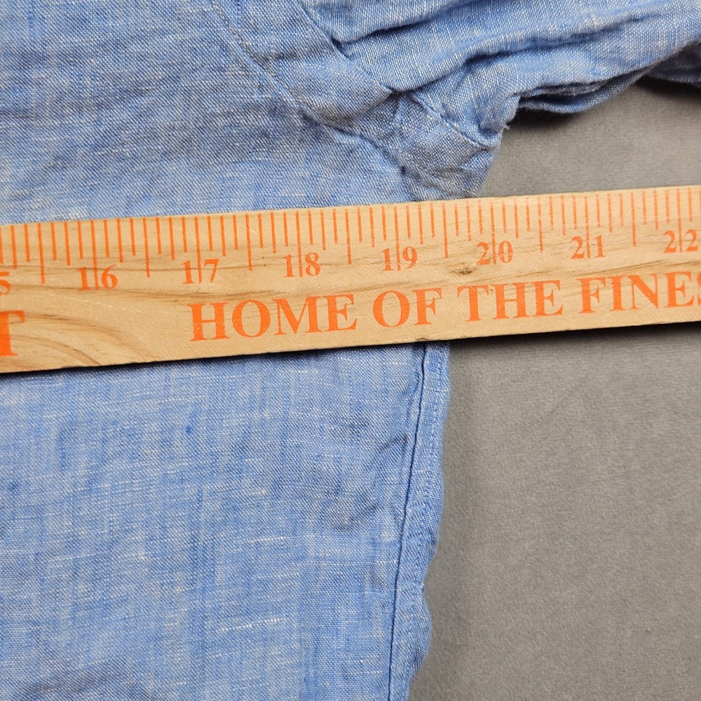 Polo Ralph Lauren Linen Shirt Mens Small Blue Button Up Lightweight Classic Fit - Picture 4 of 7